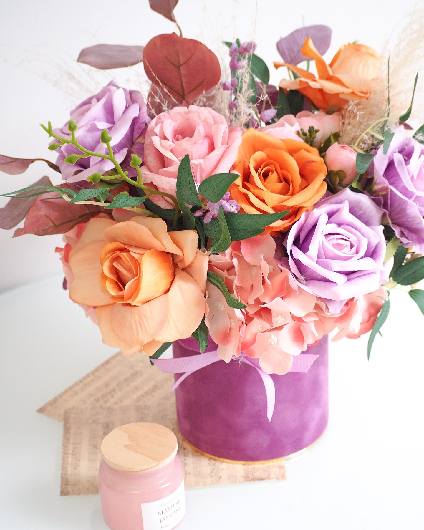 Flower Box fiolet kolor 4425  (PREMIUM) zdjęcie 1