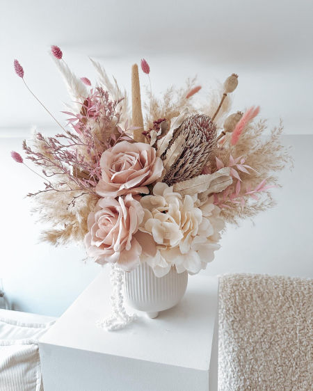 Flower Box susz dekoracyjny  Boho osłonka ceramiczna Mini (PREMIUM)