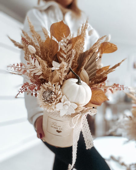 Flower Box susz z dynią naturalna BabyBoo beżowy brąz  (PREMIUM)