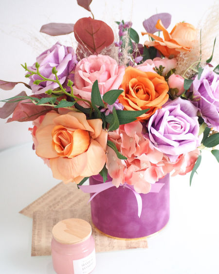 Flower Box fiolet kolor 4425  (PREMIUM) zdjęcie 1