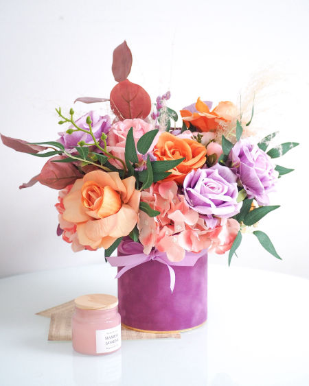 Flower Box fiolet kolor 4425  (PREMIUM) zdjęcie 2