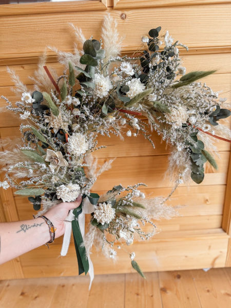 Wianek boho z eukaliptusem PREMIUM) zdjęcie 2