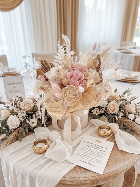 Flower Box wieczne róże bukiet podziękowania prezent na lata (PREMIUM)