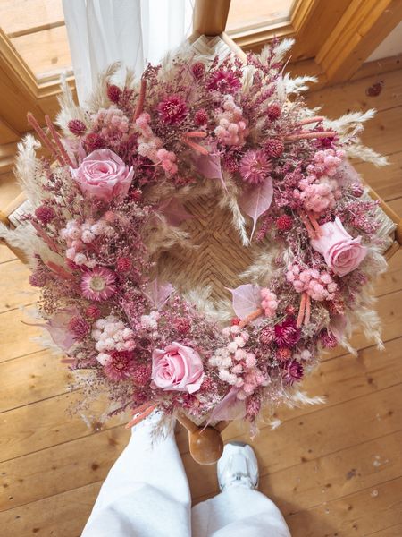 Wianek wieczne róże suszony (PREMIUM)