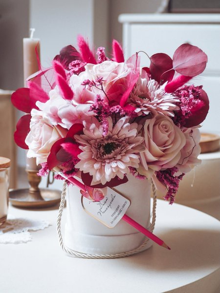 Flower Box Fuksja jesienna Dzień Nauczyciela (PREMIUM)