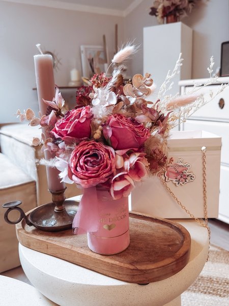 Flower Box róż jesienna Dzień Nauczyciela (PREMIUM)