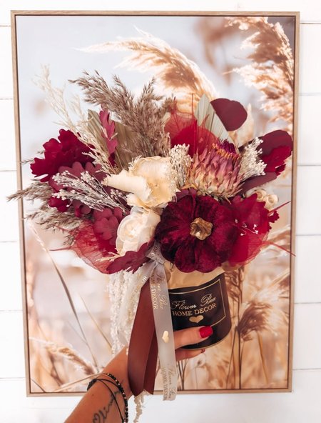 Flower Box burgundowa jesień (PREMIUM)