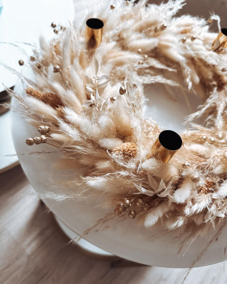 Wianek z suszu Adwentowy  (PREMIUM)