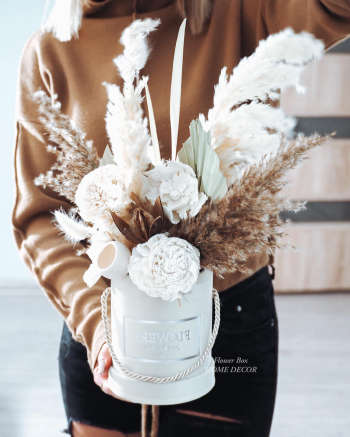 Flower Box Boho trawa pampasowa