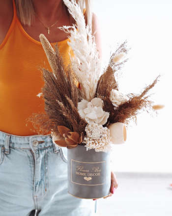 Flower Box trawa pampasowa  S (PREMIUM)