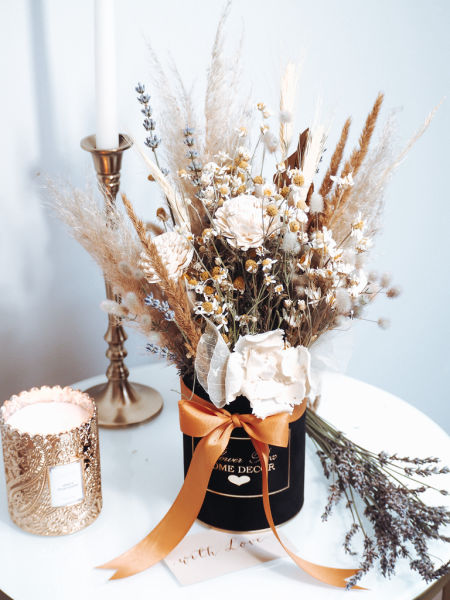 Flower Box idąc polną ścieżką S czarny (PREMIUM)