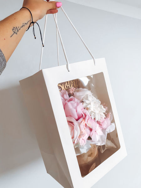 Torebka z okienkiem na Flower Box rozmiar S i M