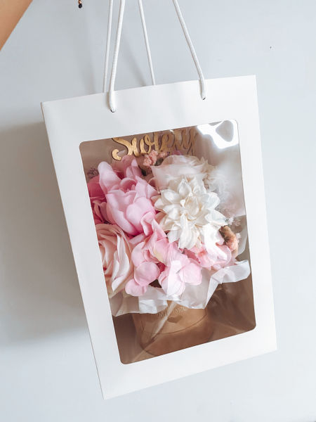 Torebka z okienkiem na Flower Box rozmiar S i M