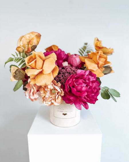 Flower Box soczysty pomarańcz i fuksja  (PREMIUM)