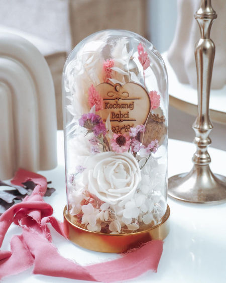 Szklana kopuła z suszem Dzień Babci(PREMIUM)