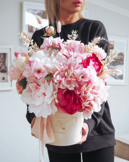 Flower Box bukiet pastelowy (PREMIUM)