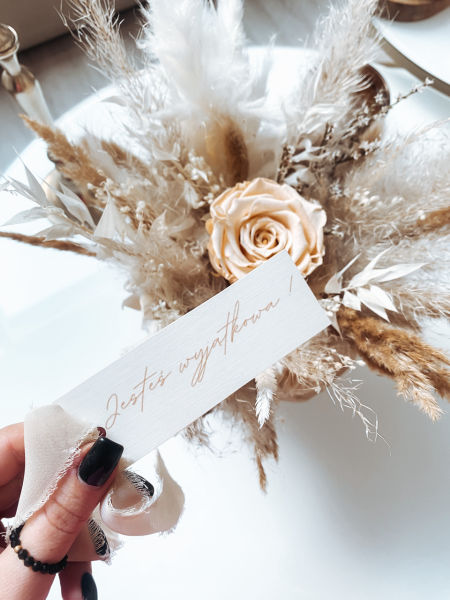 Flower Box wieczna róża bukiet suszu (PREMIUM)