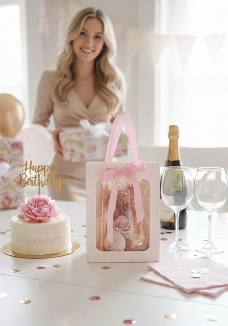 Torebka z okienkiem na Flower Box rozmiar S i M