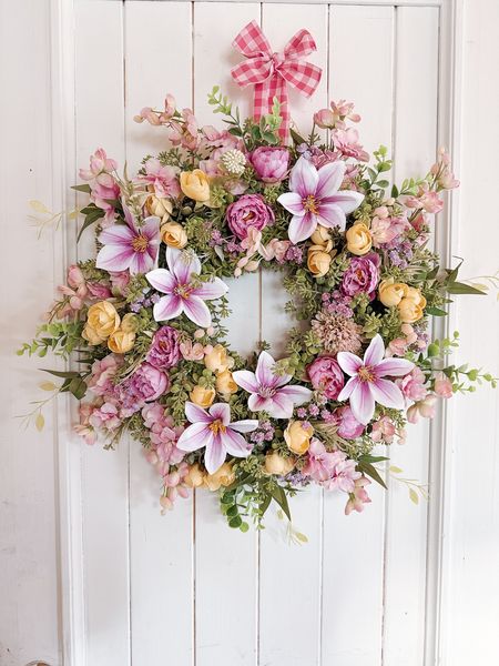 Wianek kwiecisty ogród fiolet (PREMIUM)